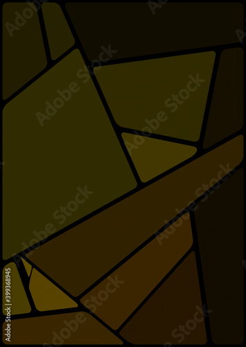 Colorful illustration with black space. Abstract geometric pattern. Mosaic background. Geometrical multicolored shapes.
