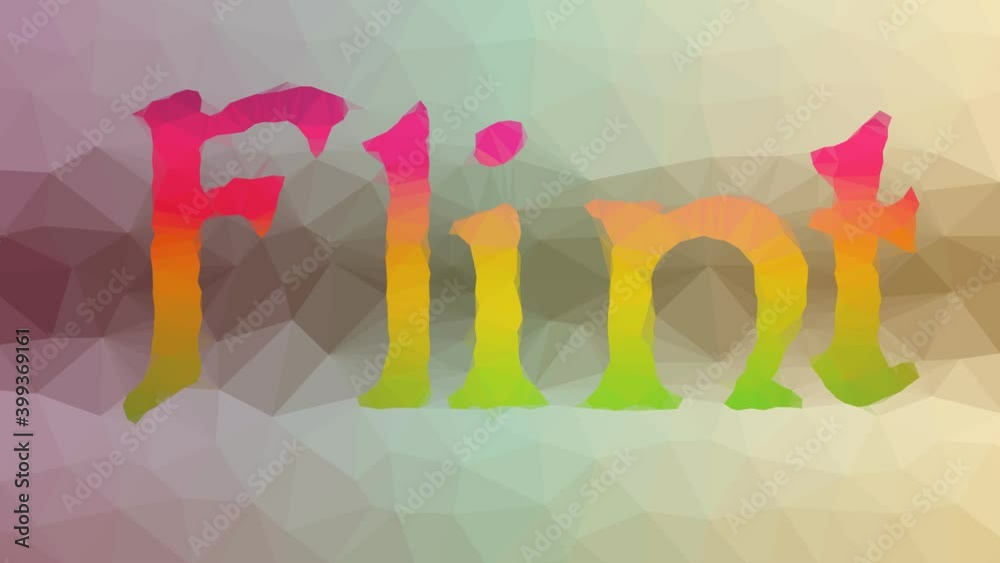 Flint fade weird tessellated looping moving triangles