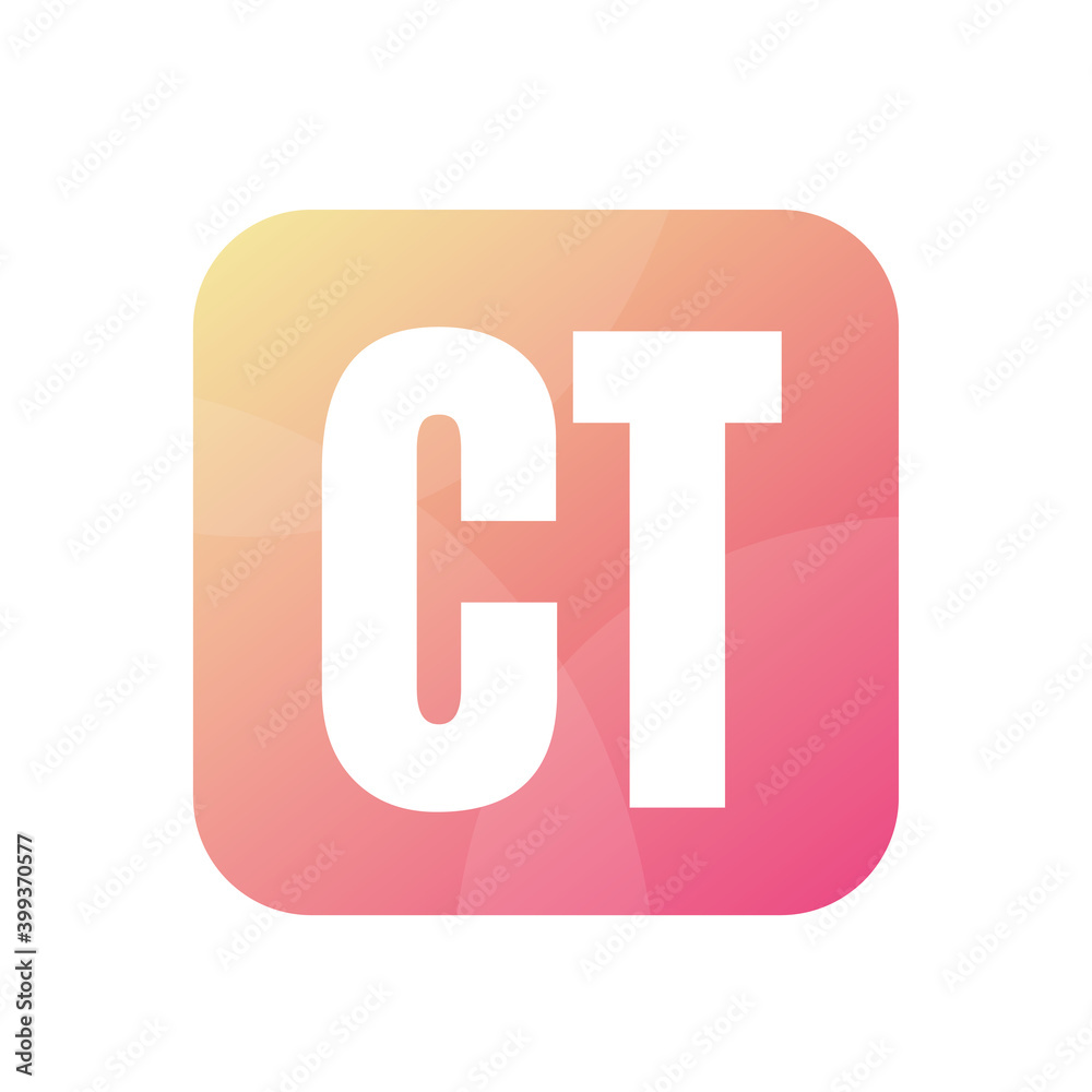 CT Letter Logo Design With Simple style CT Letter Logo Design With Simple style