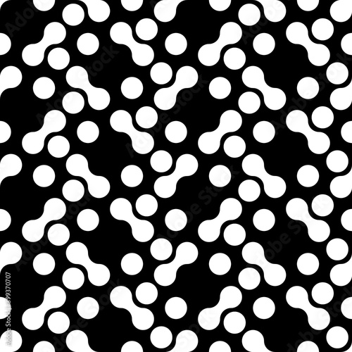 Circles, shapes seamless pattern. Geometrical print. Modern ornament. Figures wallpaper. Geometric background. Contemporary backdrop. Digital paper, textile print, abstract image. Vector illustration.
