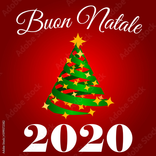 Cartolina Natale con Albero 3D