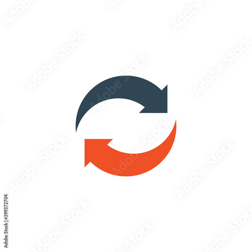 Spinning, rotating arrows. ...