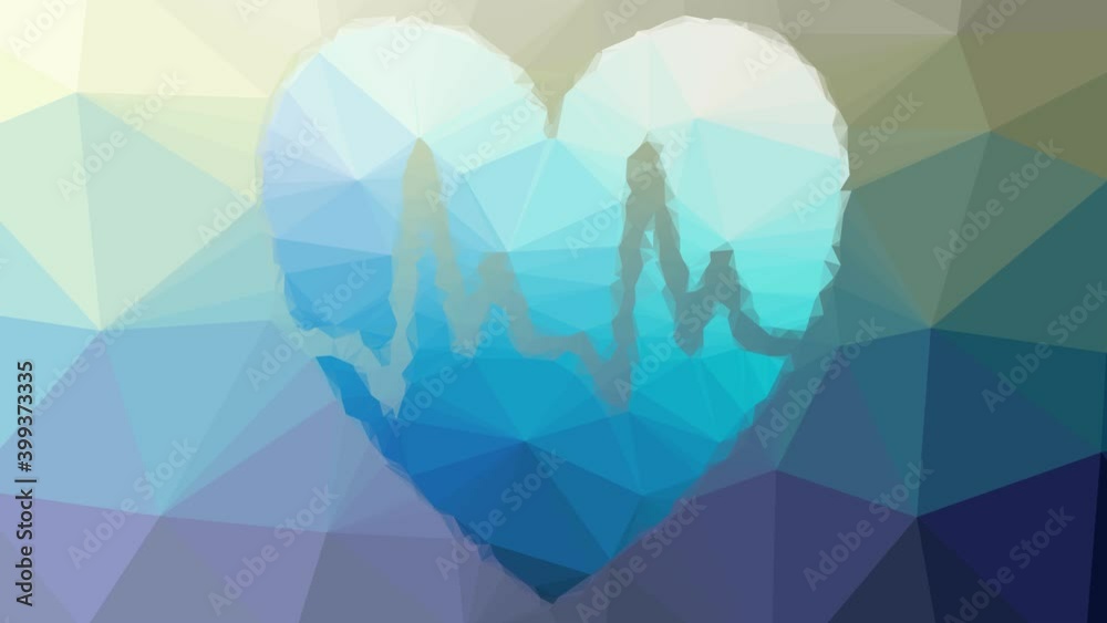 cardiology fade techno tessellating looping moving polygons