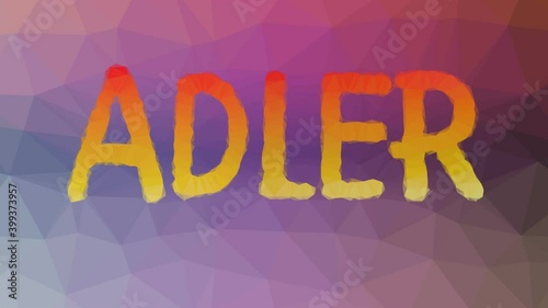 Adler fade technological tessellating looping moving polygons photo