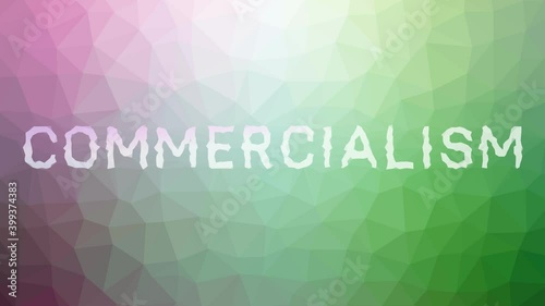 Commercialism Appearing Weird Tessellated Looping Animated Triangles