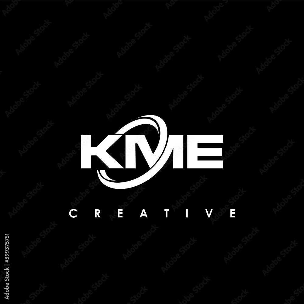 KME Letter Initial Logo Design Template Vector Illustration