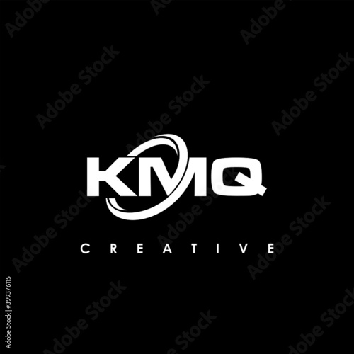 KMQ Letter Initial Logo Design Template Vector Illustration photo