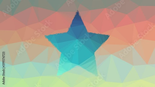 star like save favourite fade techno tessellation looping pulsing triangles photo