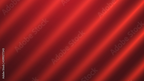 Beautiful red background in the form of rays from silk.