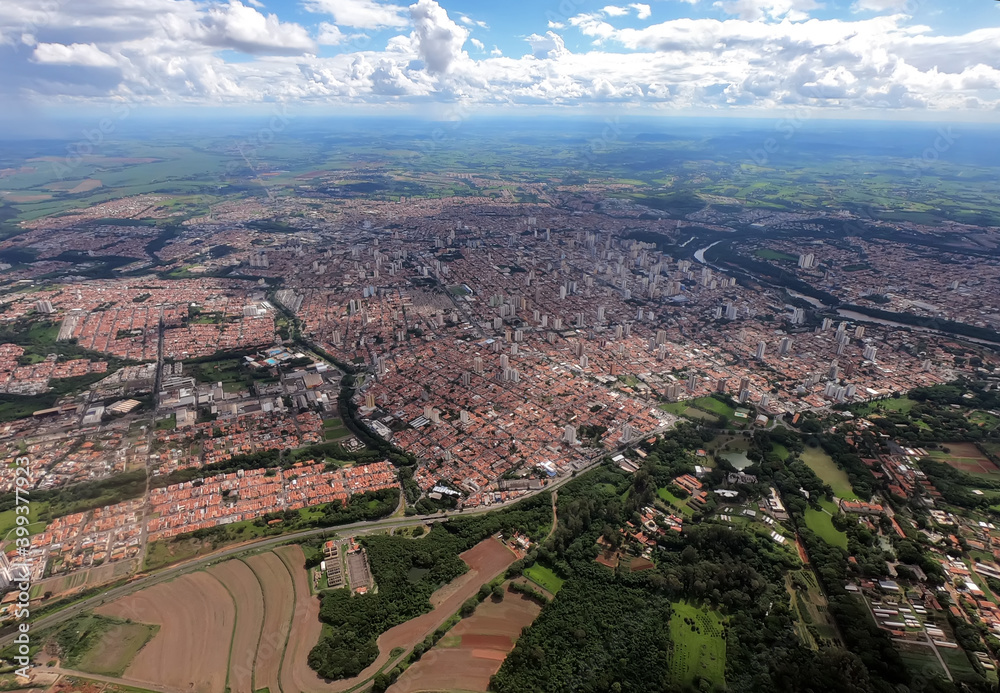 Aerial view of Piracicaba São Paulo