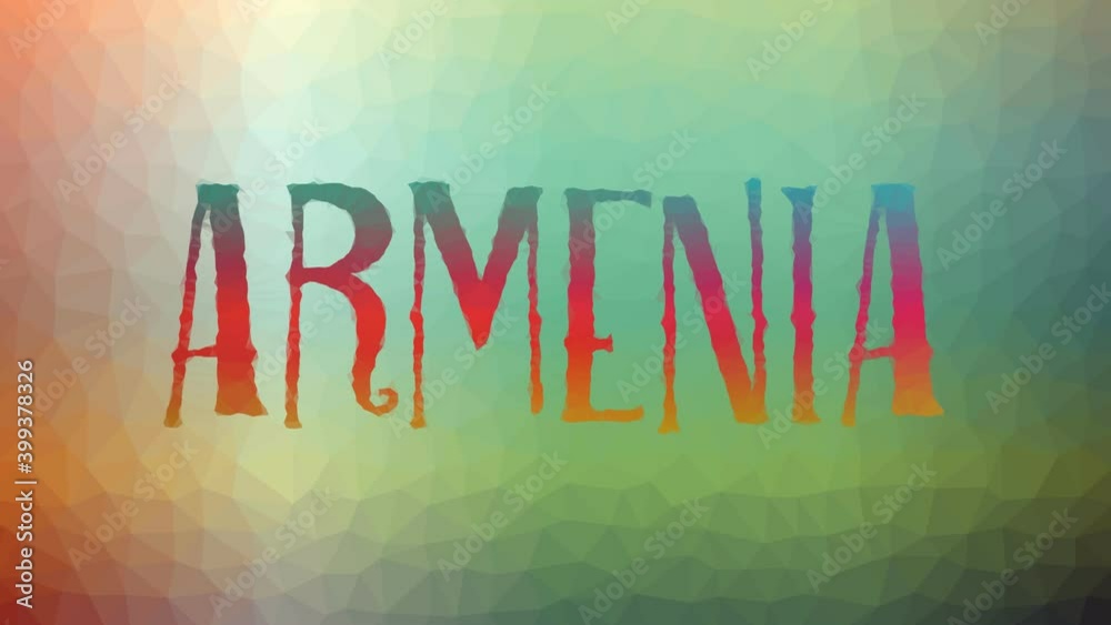 Armenia dissolving techno tessellated looping pulsing triangles Armenia dissolving techno tessellated looping pulsing triangles