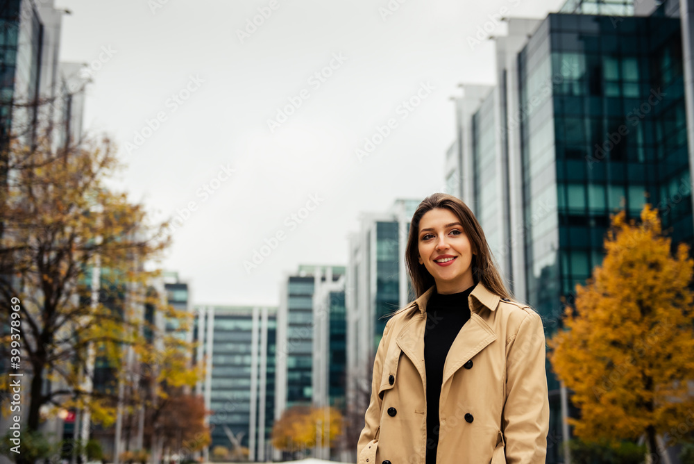 Fototapeta premium Portrait of young and confident businesswoman