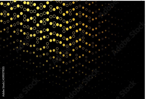 Dark Yellow, Orange vector texture with disks.