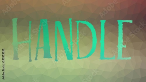 Handle appearing techno tessellating looping animated polygons photo