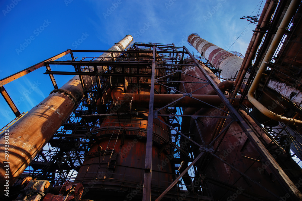 Blast furnace equipment of the metallurgical plant Blast furnace equipment of the metallurgical plant
