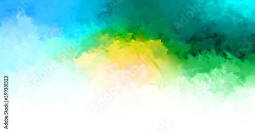 Brushed Painted Abstract Background. Brush stroked painting. Artistic vibrant and colorful wallpaper.