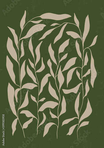 Botanical print boho minimalist printable wall art