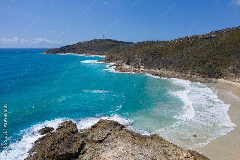 Aerial view of Honeymoon Bay