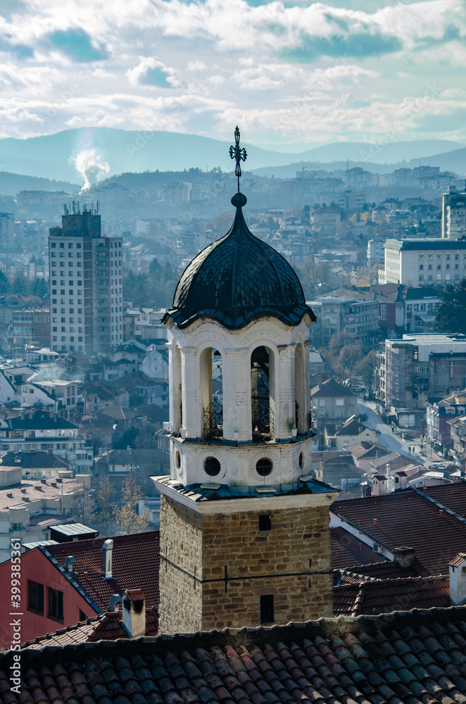Panoramic view from the town of Veliko Tarnovo, Bulgaria