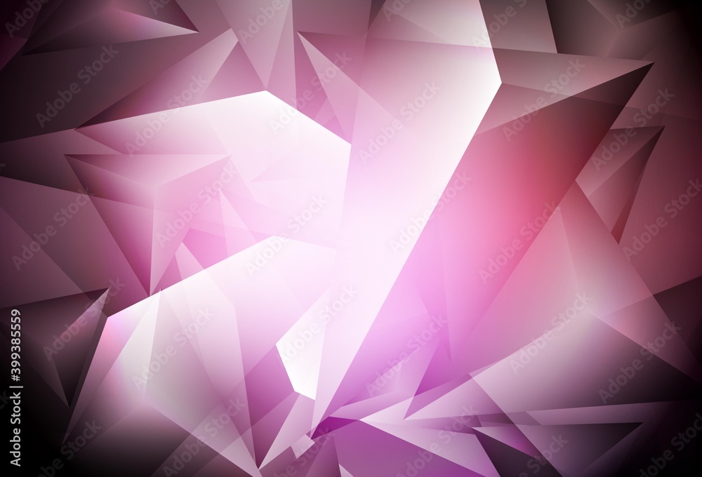 Dark Pink vector background with polygonal style. Dark Pink vector background with polygonal style.