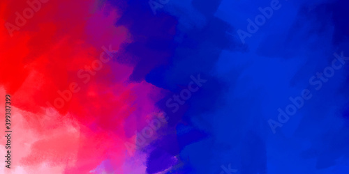 Abstract background of colorful brush strokes. Brushed vibrant wallpaper. Painted artistic creation. Unique and creative illustration.