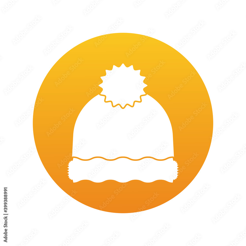 happy merry christmas hat block style icon happy merry christmas hat block style icon