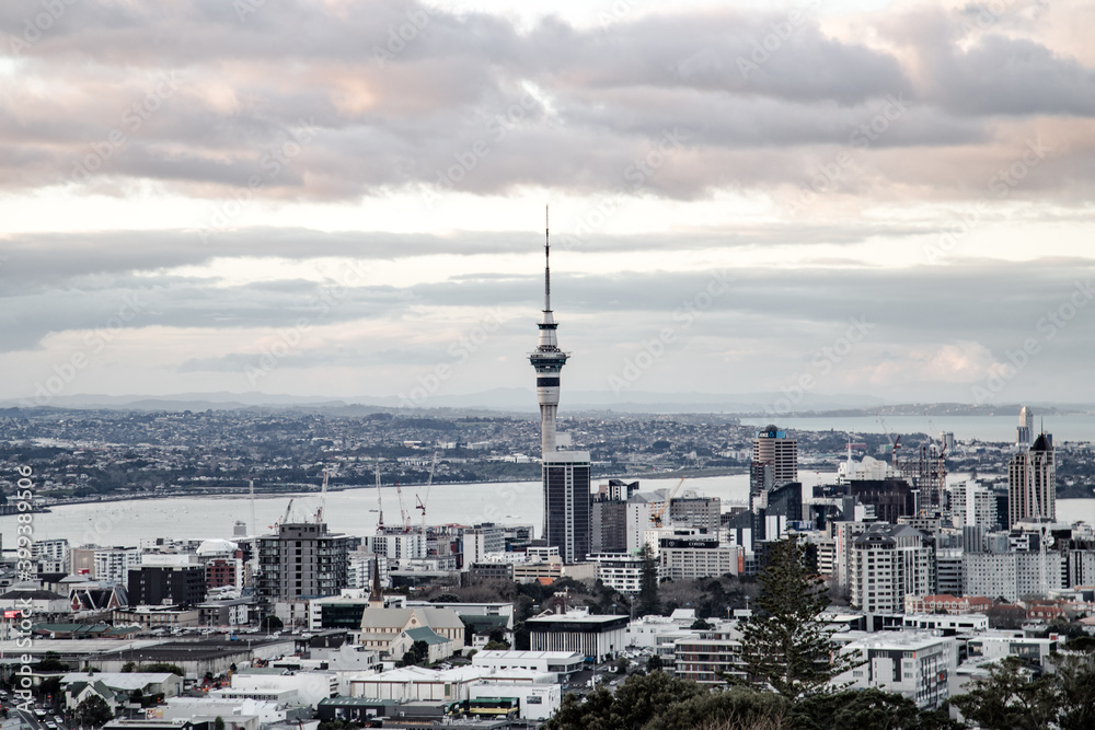 View from Mt Eden, Auckland, New Zealand View from Mt Eden, Auckland, New Zealand