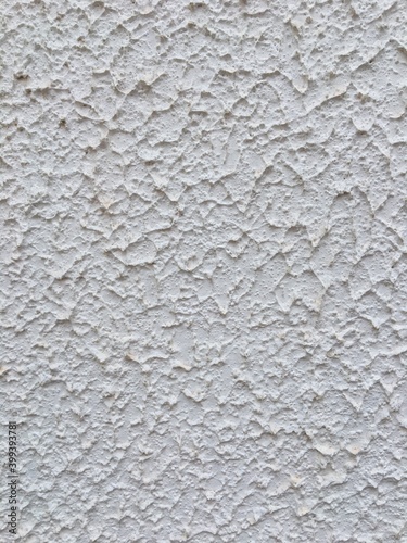 Muro branco chapiscado