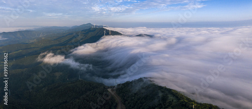 The western mountainous area wind farms photo