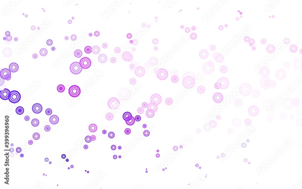 Light Purple, Pink vector texture with disks.