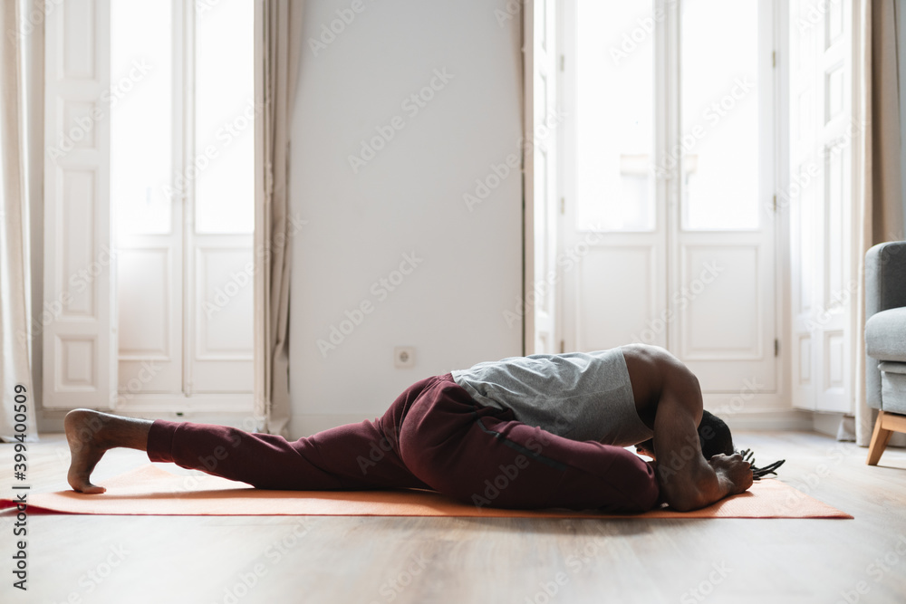 Black male contortionist