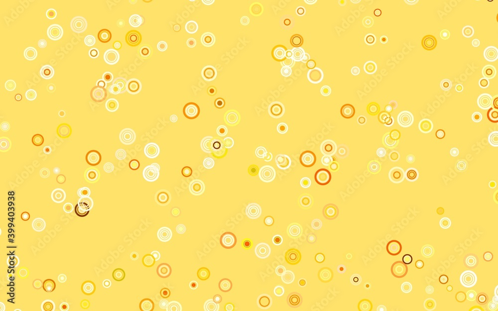 Light Green, Yellow vector texture with disks. Light Green, Yellow vector texture with disks.