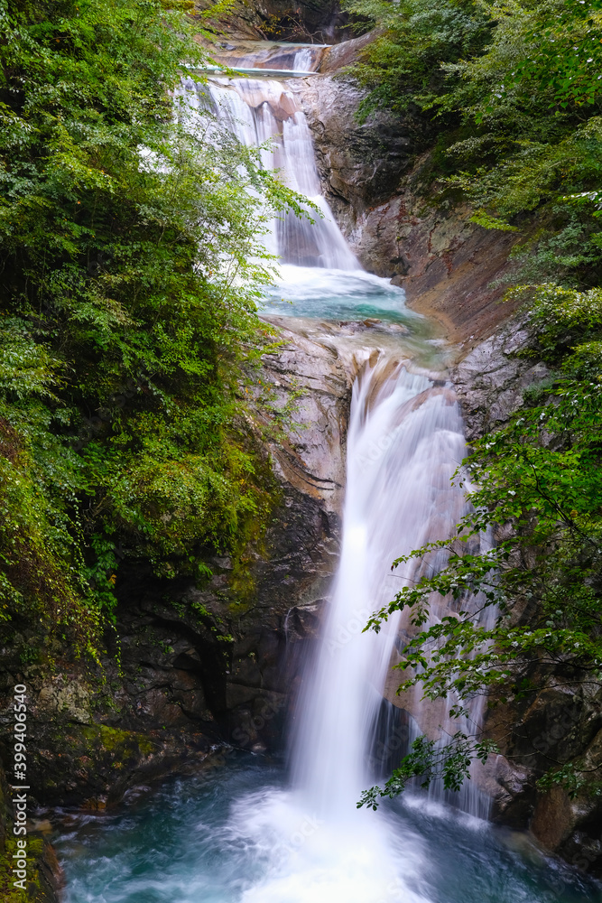 Naklejka premium 山梨県の西沢渓谷