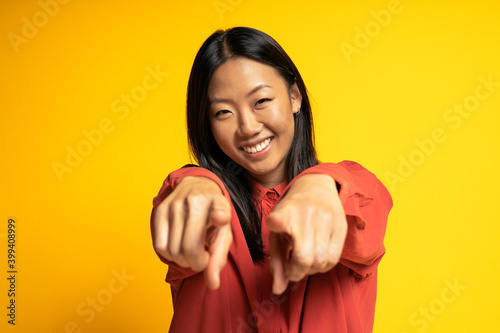 Portrait of Happy Asian Woman