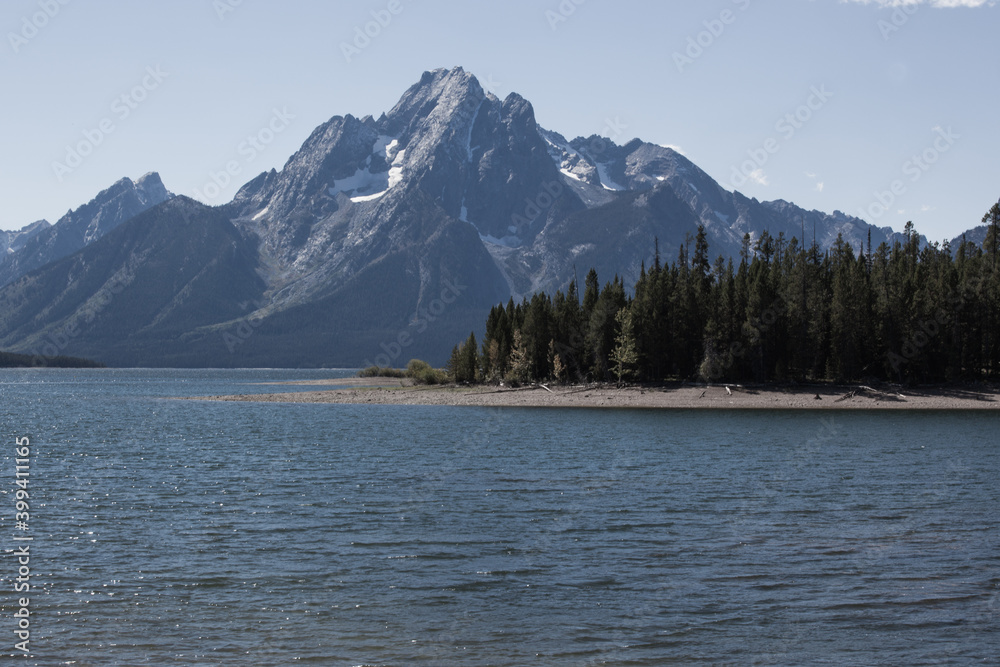 Teton Mountain with Water in the foreground