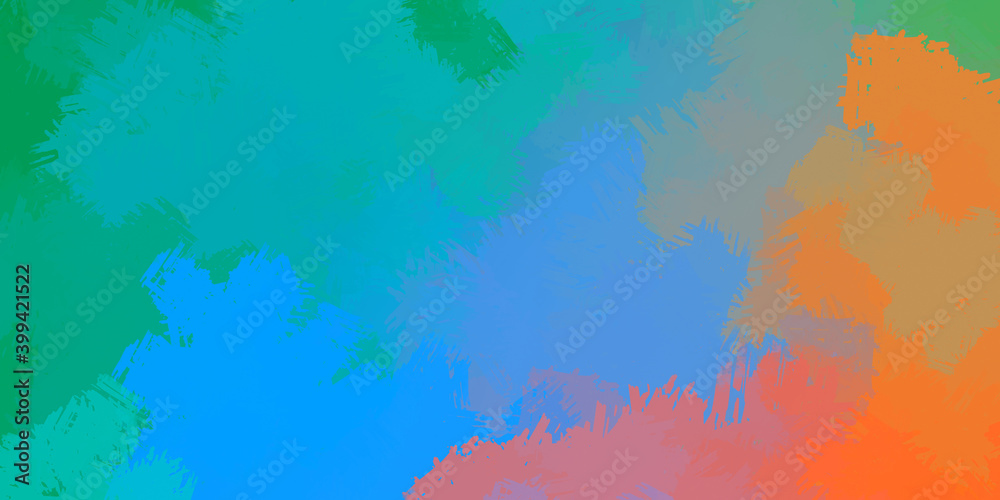 Brush stroked painting. Artistic vibrant and colorful wallpaper. Chaotic painting. Brushed Painted Abstract Background.