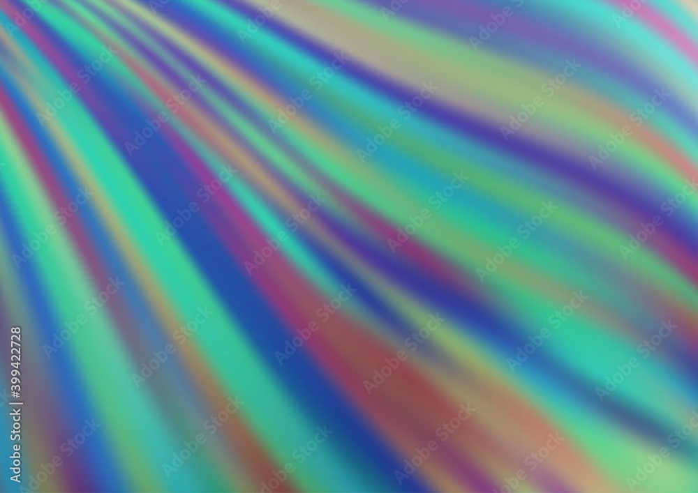 Fototapeta premium Light BLUE vector background with abstract lines.