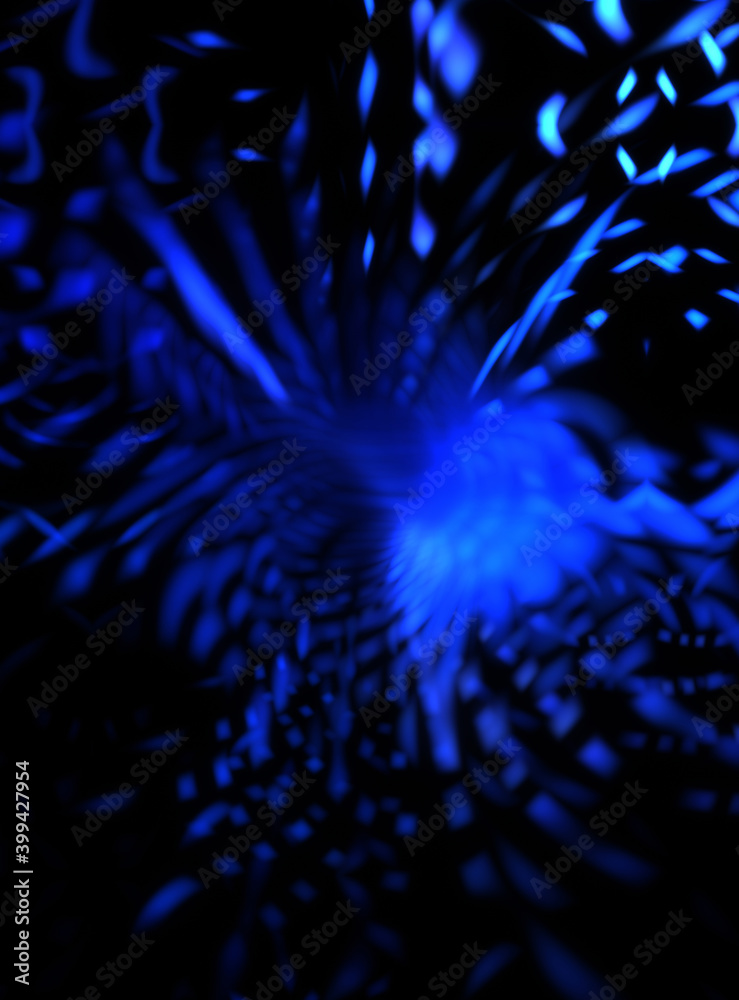 Obraz premium Light particle trails. Light explosion star with glowing particles and lines. Beautiful moving abstract rays background.