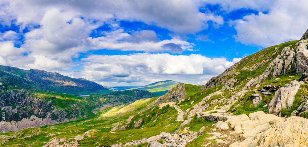 Beautiful landscape of Snowdon National Park in North Wales. UK Beautiful landscape of Snowdon National Park in North Wales. UK