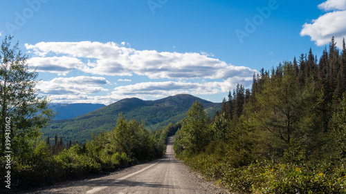 Scenic road in the Gaspesia national park, Canada