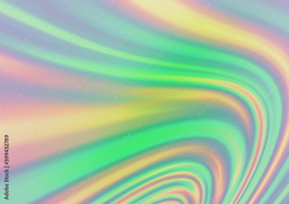 Light Green vector background with curved circles. Light Green vector background with curved circles.
