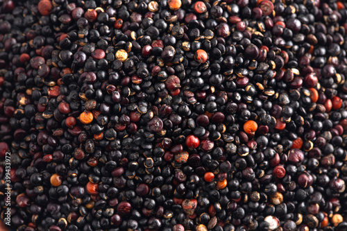 Background of Black Quinoa Closeup