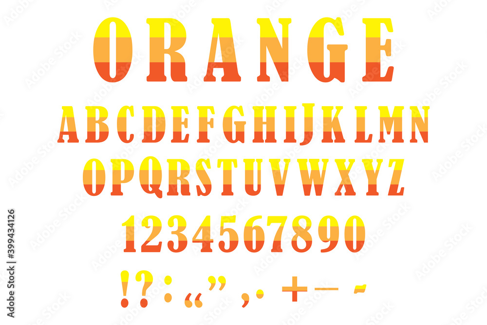 3d letters numbers symbols for print design. Vector paint. Punctuation marks set.Orange typographic signs. Stock image. EPS10. 3d letters numbers symbols for print design. Vector paint. Punctuation marks set.Orange typographic signs. Stock image. EPS10.