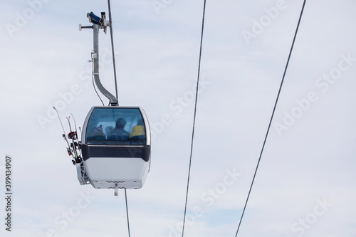 Ski cable car cabins