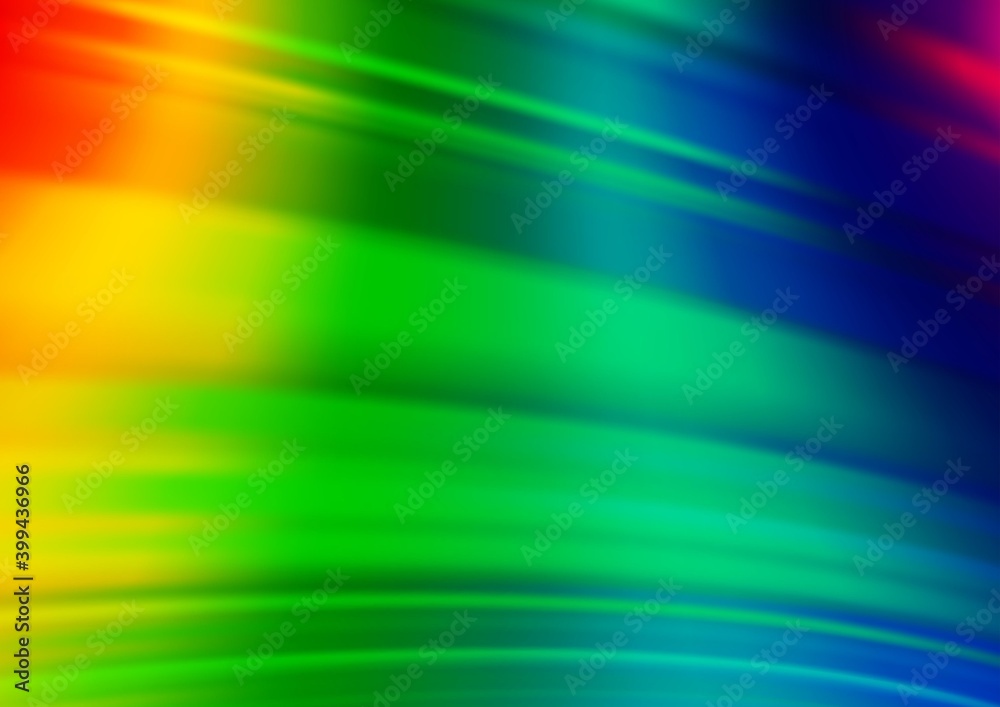 Obraz premium Light Multicolor, Rainbow vector blurred bright background.