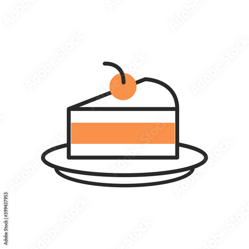 cake portion fill style icon