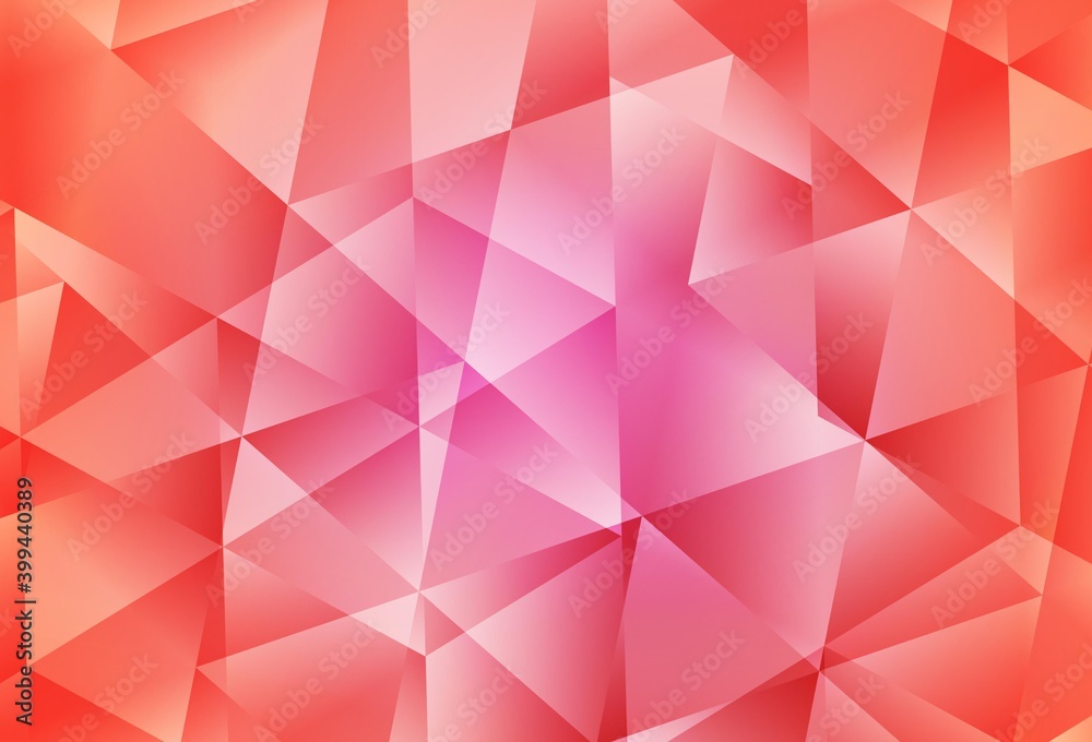 Light Pink vector low poly background.