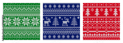 Ugly Sweater Seamless Pattern photo