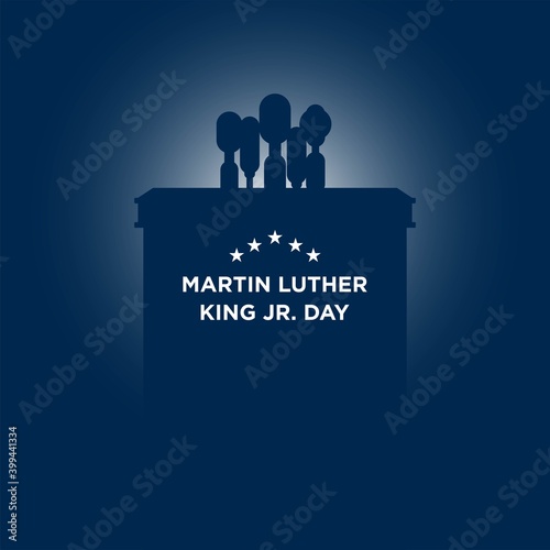 Martin Luther King Jr. Day Background. Vector Illustration.