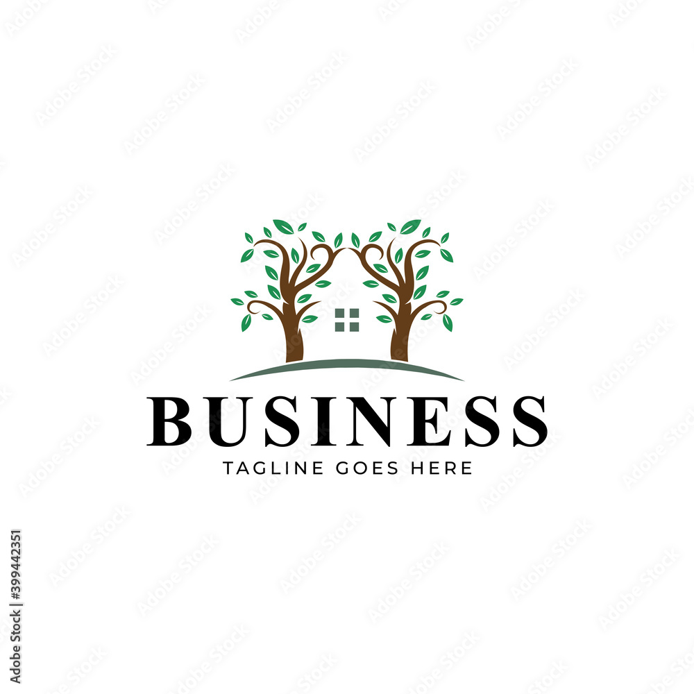 Tree Home Logo design